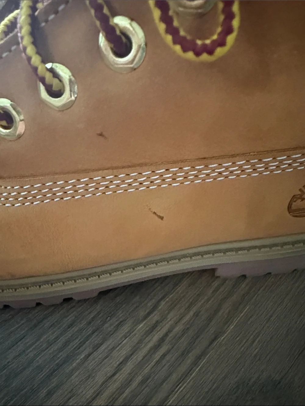 Timberland Kids Wheat/Tan Nubuck Lace-Up Boots